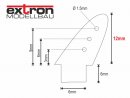 Control Horns FRP Epoxy 12mm / 1.0mm (10 Pcs.)