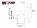 Control Horns FRP Epoxy 20mm / 1.0mm (10 Pcs.)
