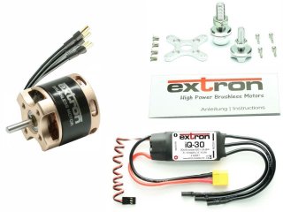 Brushless Motor EXTRON 2212/20 (1300KV) Combo Set + iQS-30 ESC