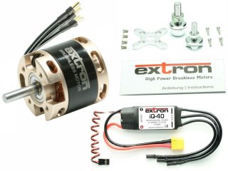 Brushless Motor EXTRON 2814/16 (990KV) Combo Set + iQS-40 Regler