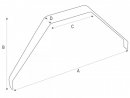 CFK Fahrwerk Standard 800 mm x 360 mm