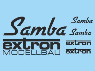 Dekorsatz Samba (schwarz)