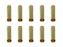 Gold Bullet Connector female 3.0mm / 10pcs.