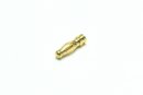 Gold Bullet Connector male 3.0mm / 10pcs.