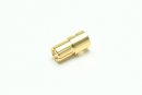 Gold Bullet Connector male 6.0mm / 10pcs.