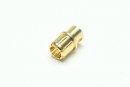 Gold Bullet Connector female 8.0mm / 10pcs.