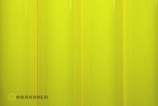 Bügelfolie Oracover fluoresz. gelb (2 Meter)